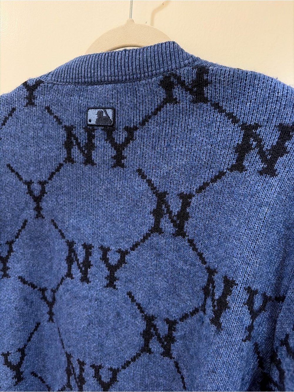 MLB Navy Blue New York Yankees Knit Cardigan - Picture 3 of 6